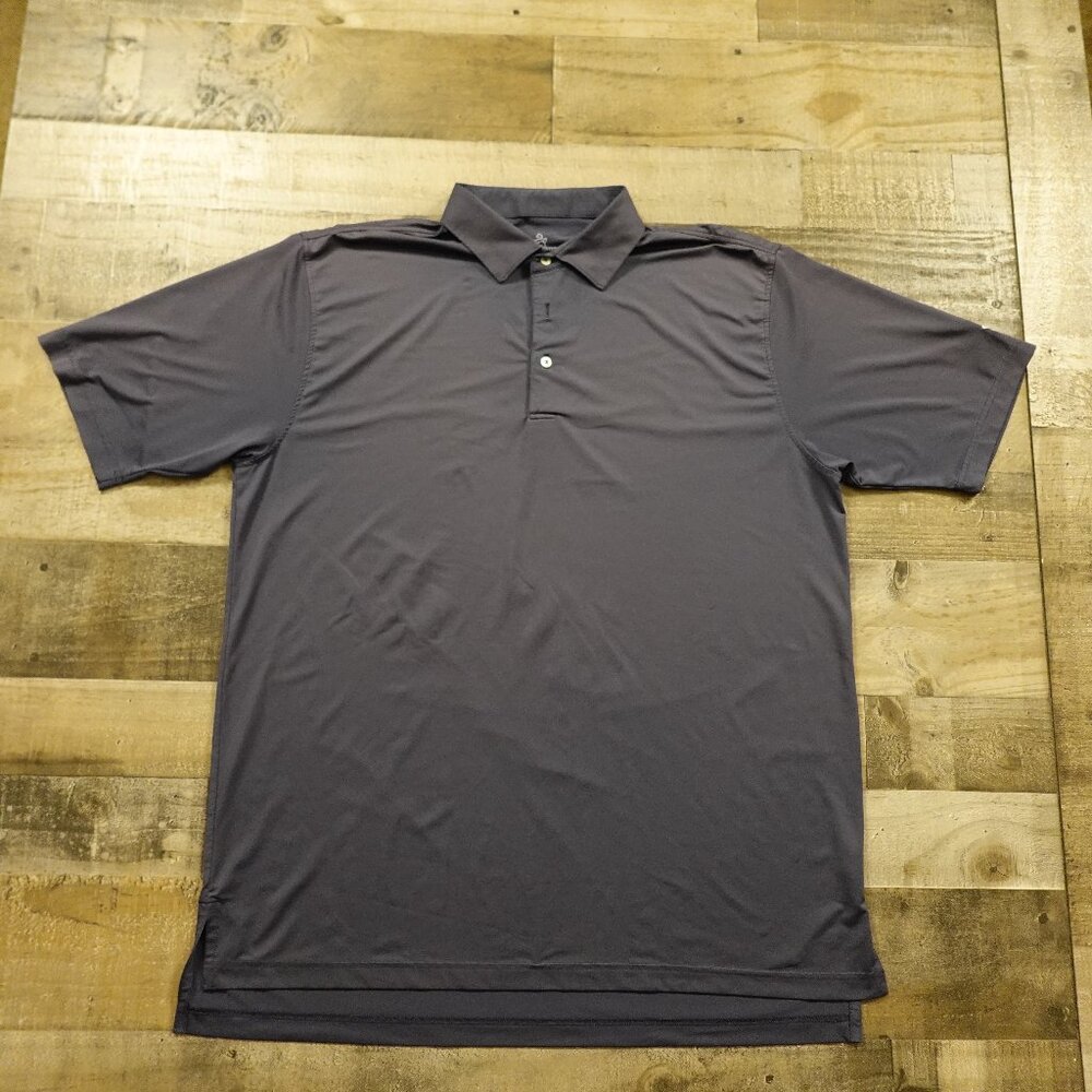 Turtleson tour performance polo shirt‎ men's XL dark gray